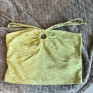 Vibrant Lime Green Crop Top